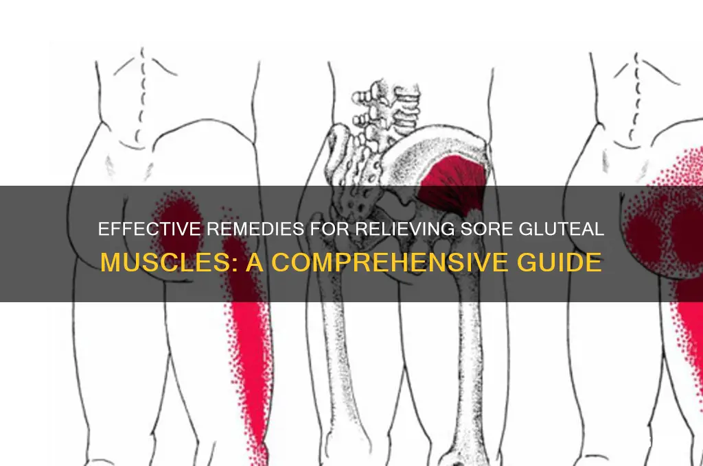 how do you treat a sore gluteal muscle