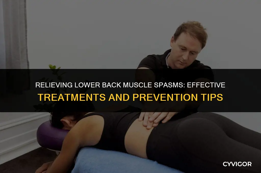 how do you treat muscle spasms in the lower back