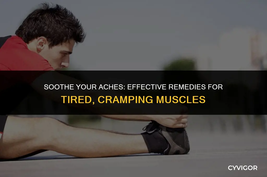 how do you treat tired or cramping muscles