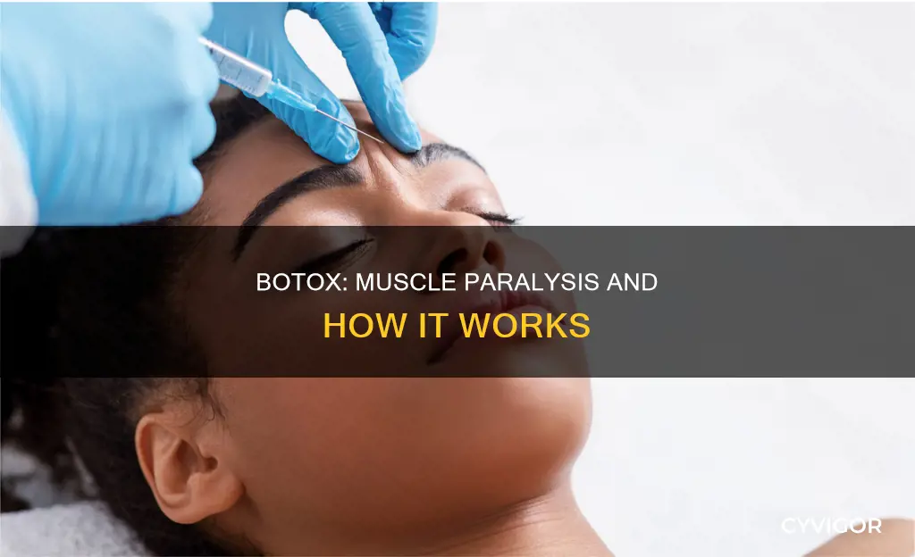 how does botox cause muscle paralysis