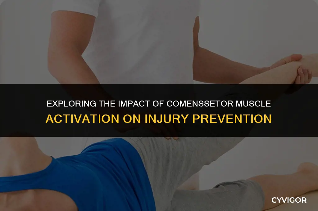 how does comenssetor muscle activation affect injuries