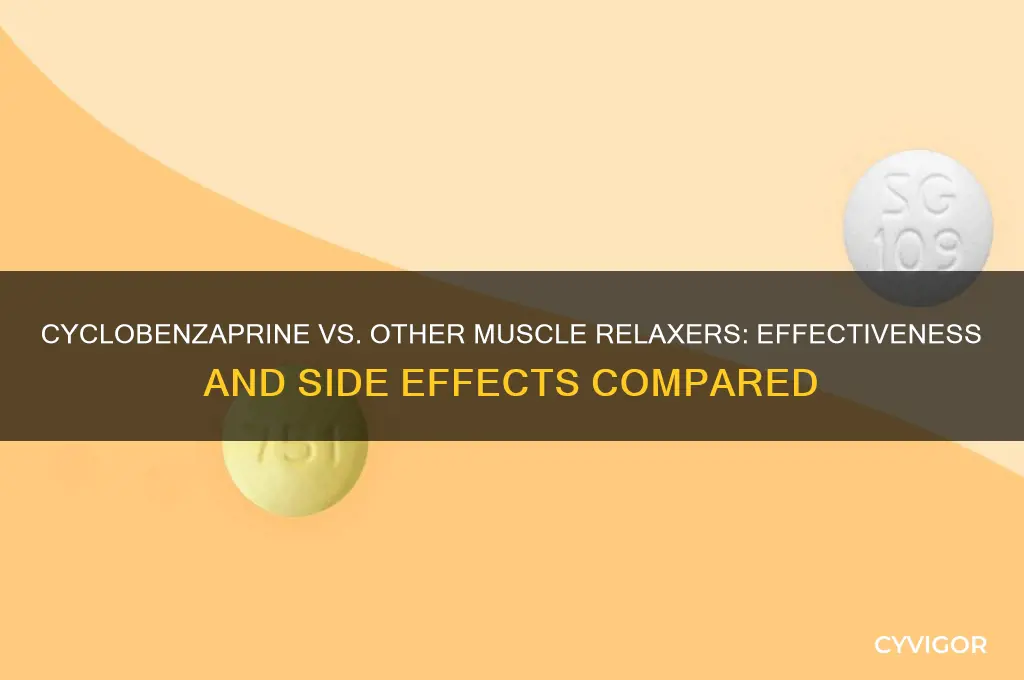how does cyclobenzaprine compare to other muscle relaxers