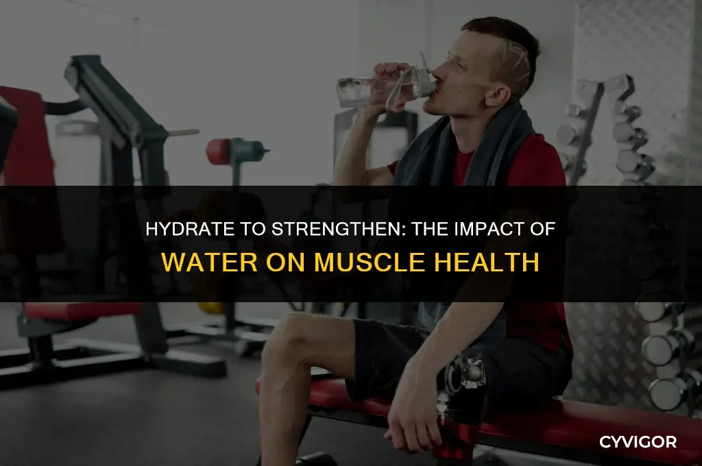 how does drinking water affect muscles