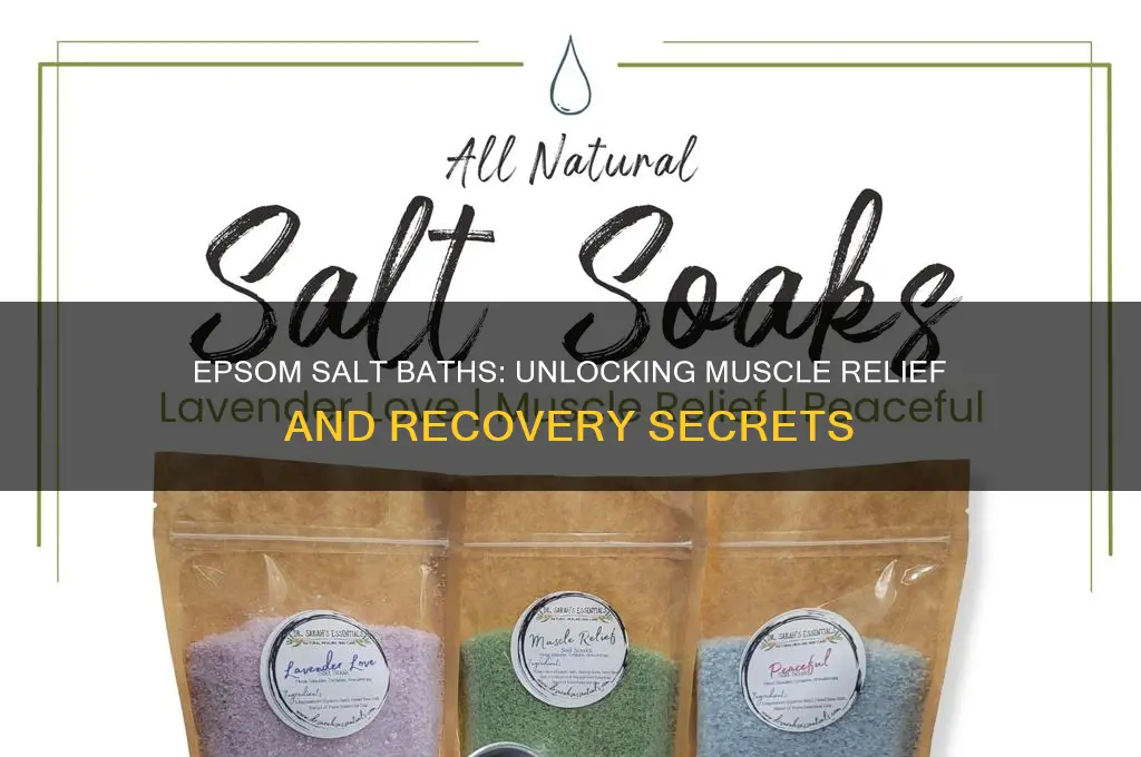 how does epsom salt boaths work to help muscles