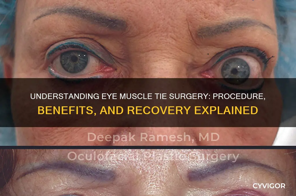 how does eye muscle tie surgery work