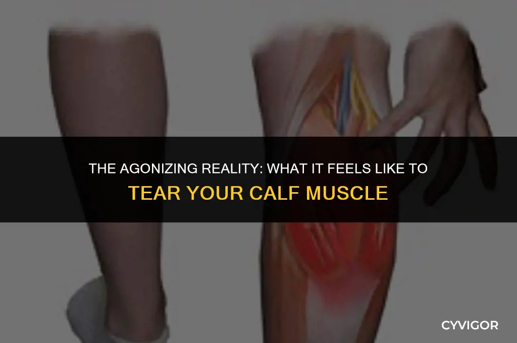 how does it feel if you tear your calf muscle