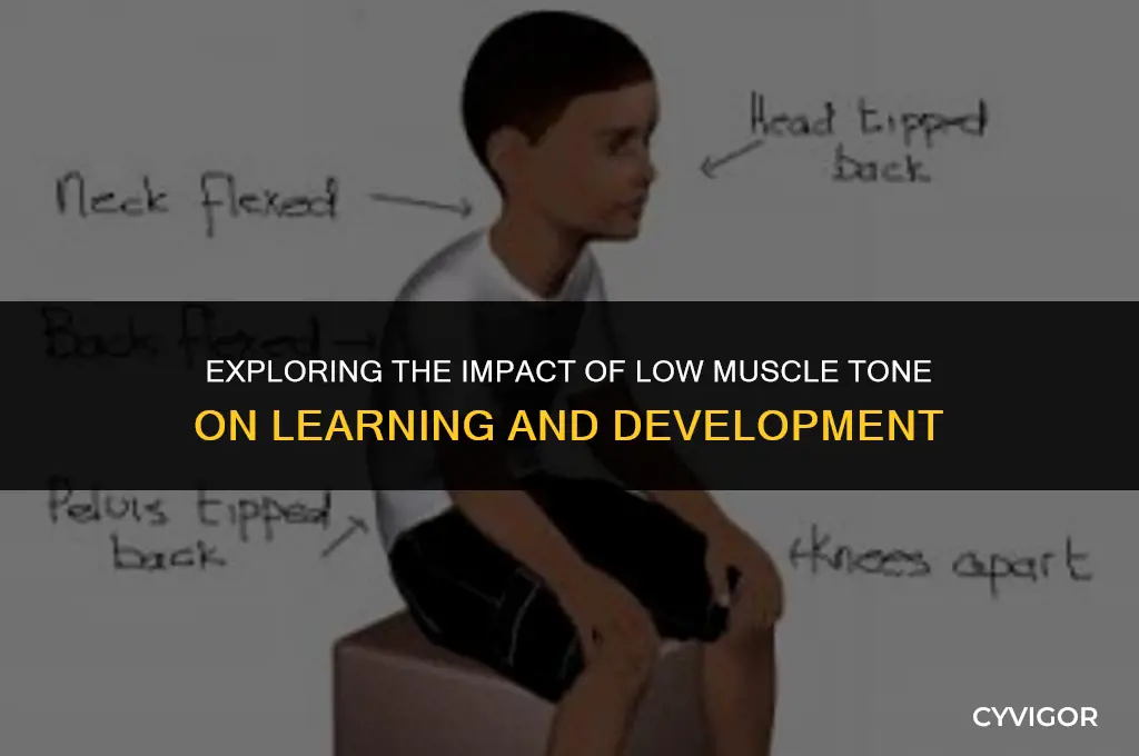 how does low muscle tone affect learning