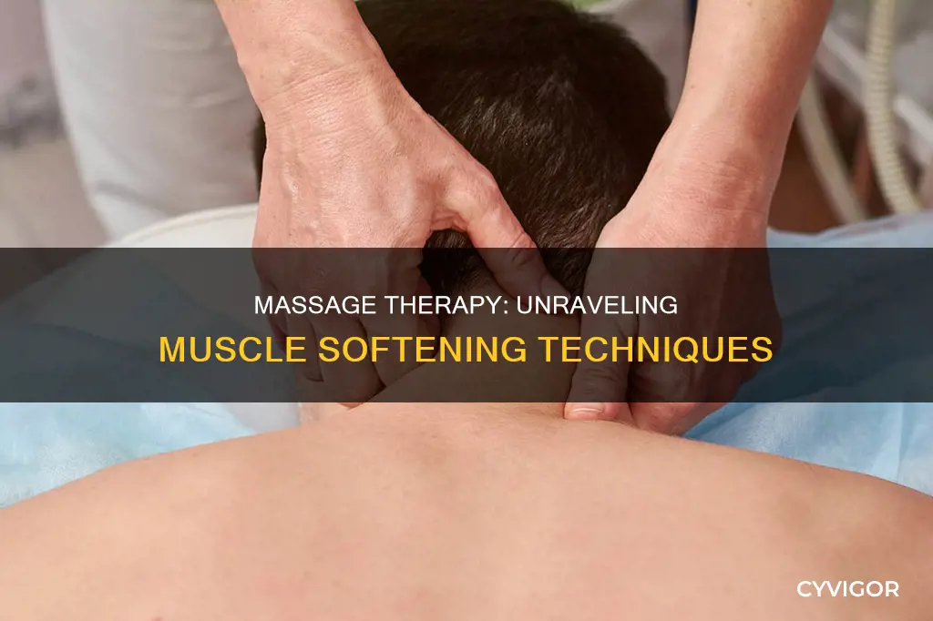 how does massage soften muscle