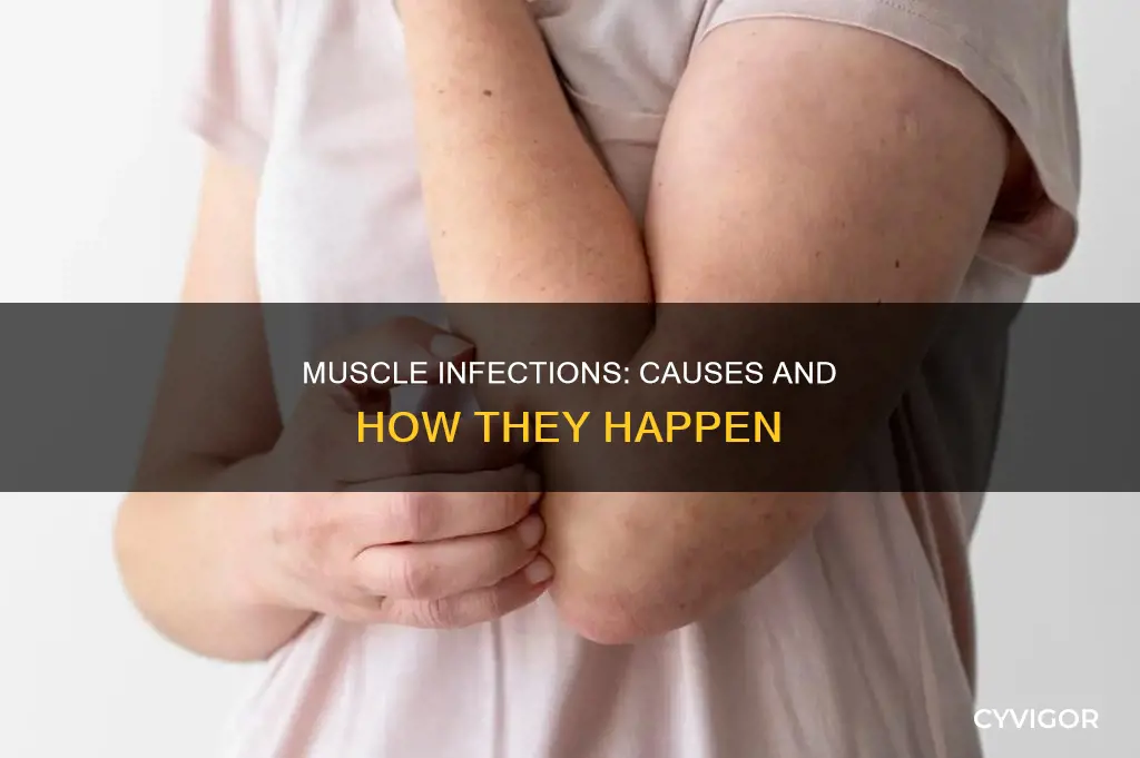 how does muscle infection happen