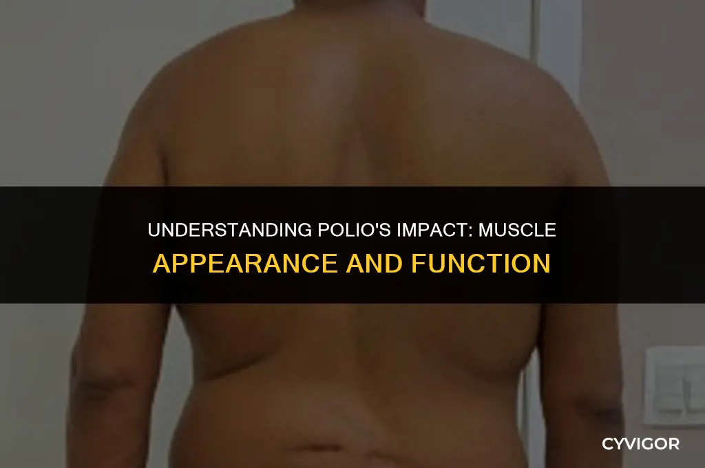 how does polio affect the appearance of muscle