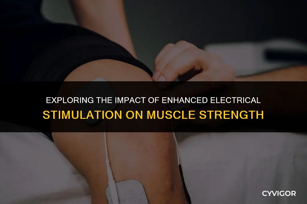 how does stronger electrical stimulation affect muscle force