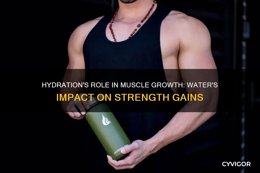 how does water impact muscle gain