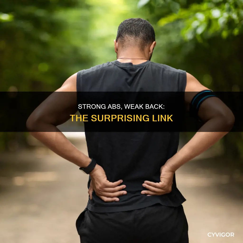 how does week ab muscles cause back pain