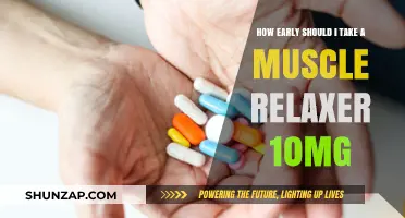 When to Take Muscle Relaxers: Timing Your 10mg Dose for Relief