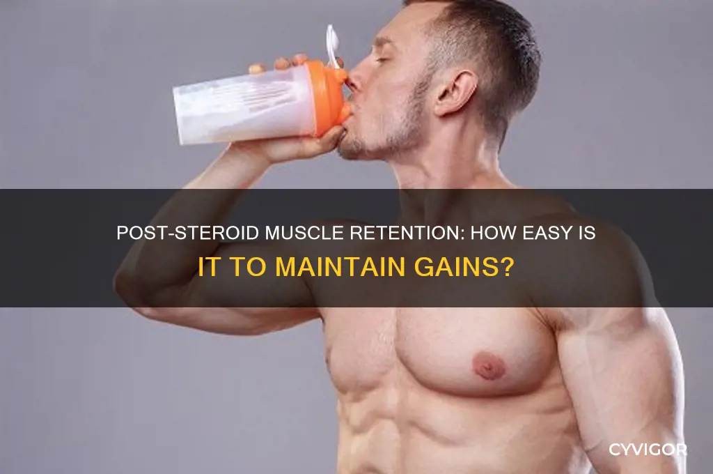 how easy is to get gain muscle after steroids