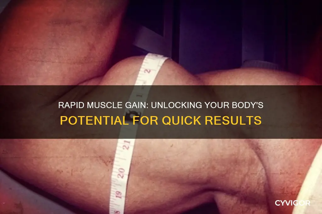 how fast can a person gain muscle weight