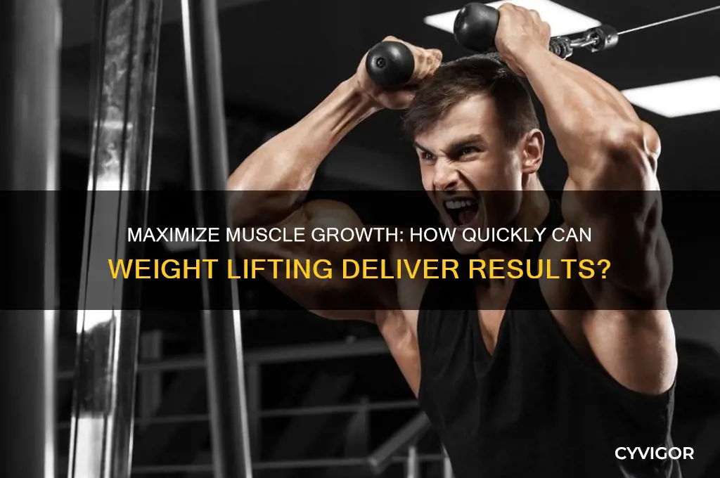 how fast can you gain muscle lifting weights