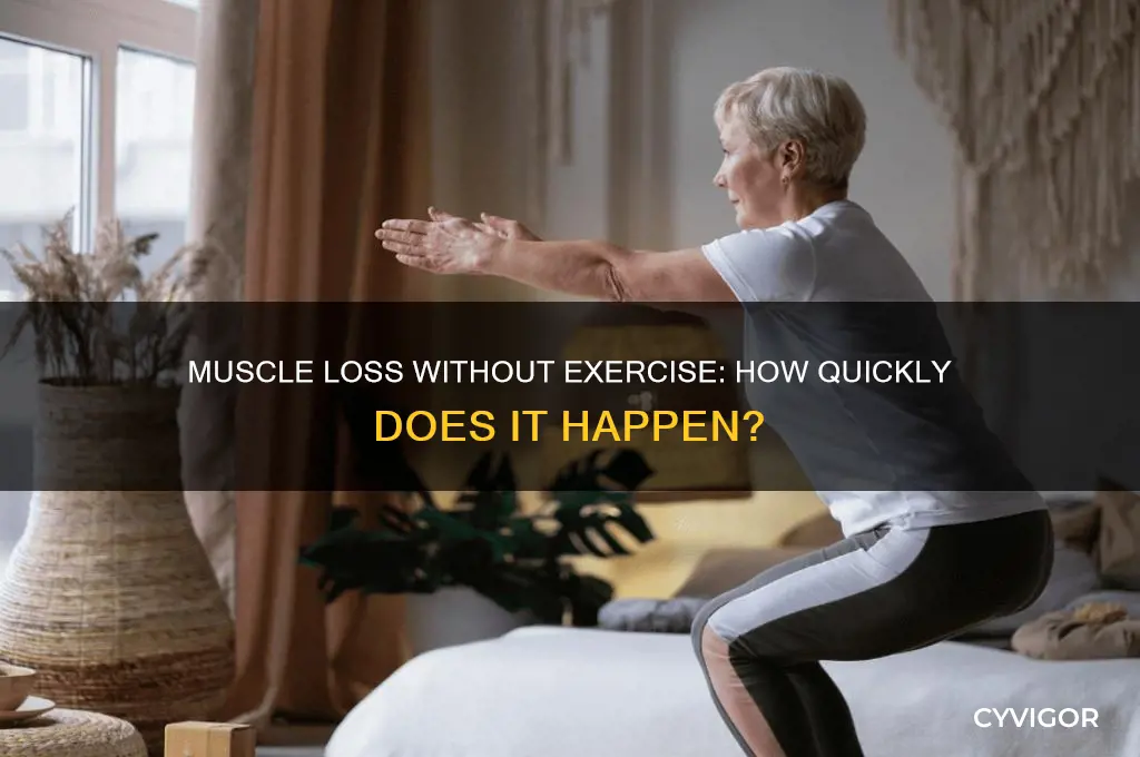 how fast does muscle mass go away without working out