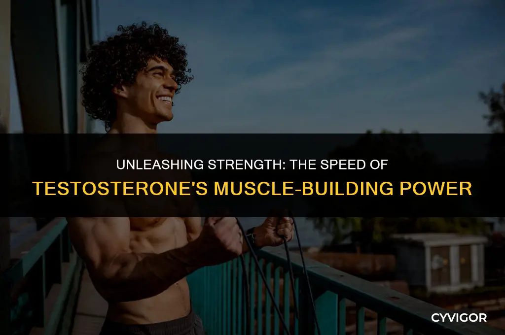 how fast does testosterone build muscle