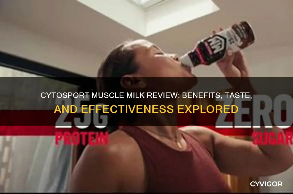 how good is cytosport muscle milk