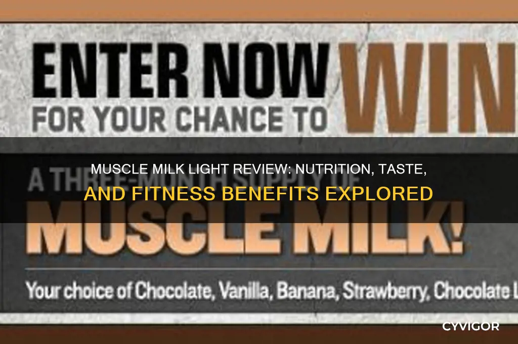 how good is muscle milk light