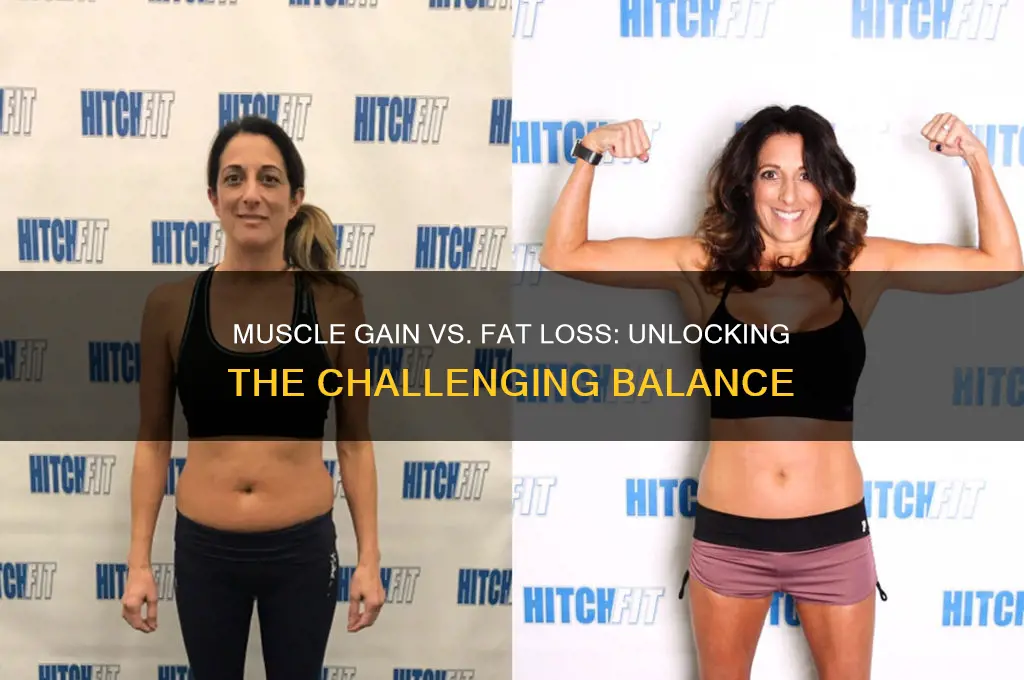 how hard is it to gain muscle and lose fat