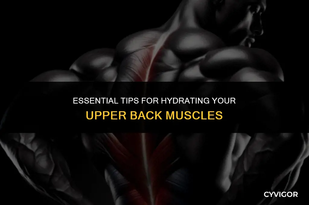 how hydrate upper back muscle back