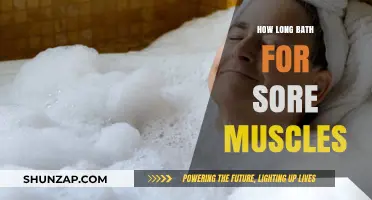 Soothing Sore Muscles: Optimal Bath Duration for Recovery and Relief