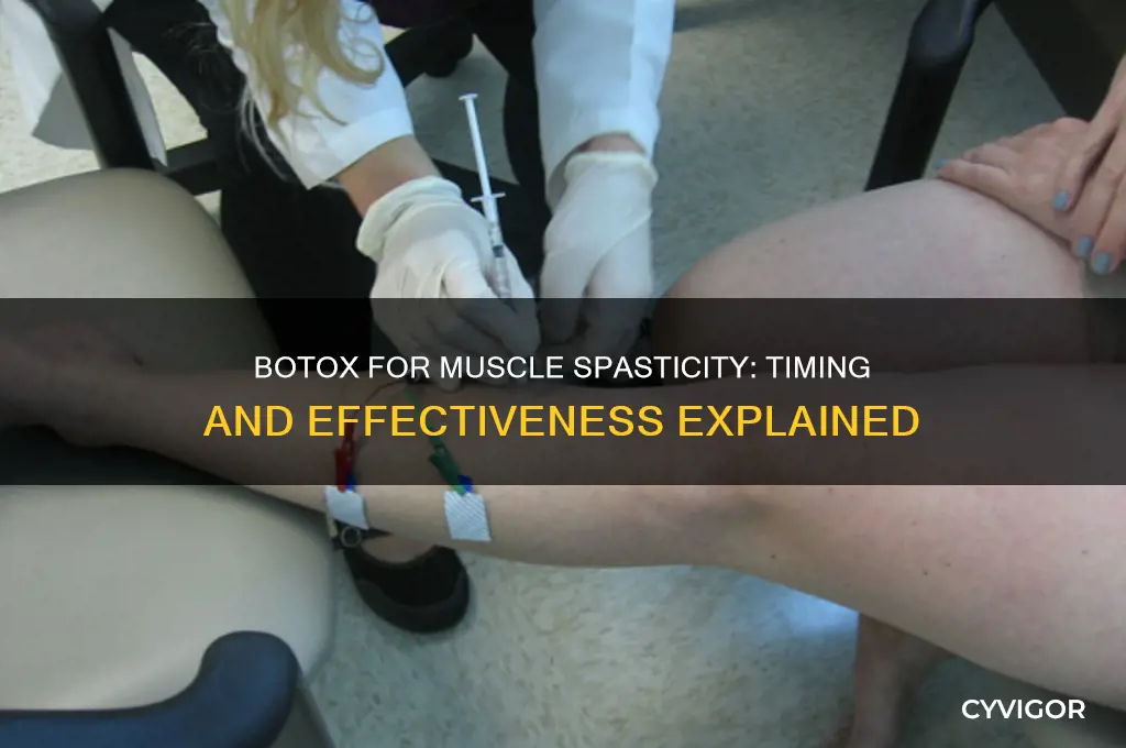 how long before botox work muscle spasticity