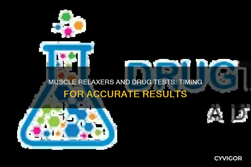 how long before muscle relaxers drug tests
