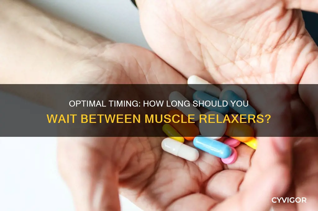 how long between muscle relaxers