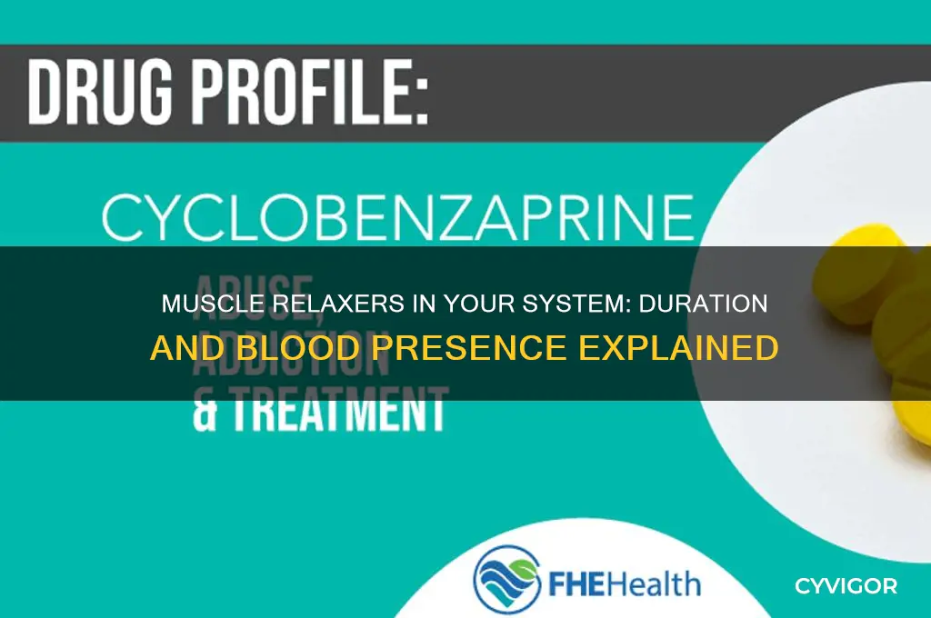 how long do muscle relaxers stay in your blood system