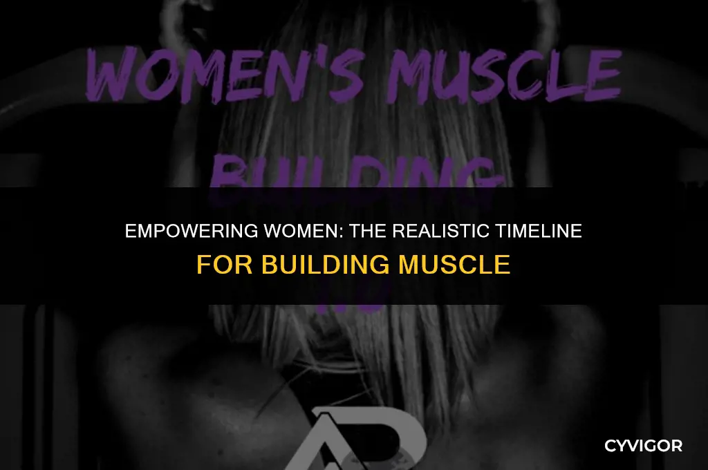 how long does it take to build muscle in women