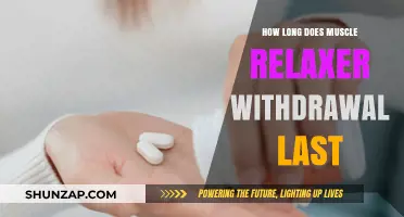 Understanding Muscle Relaxer Withdrawal: Duration and Recovery Timeline Explained