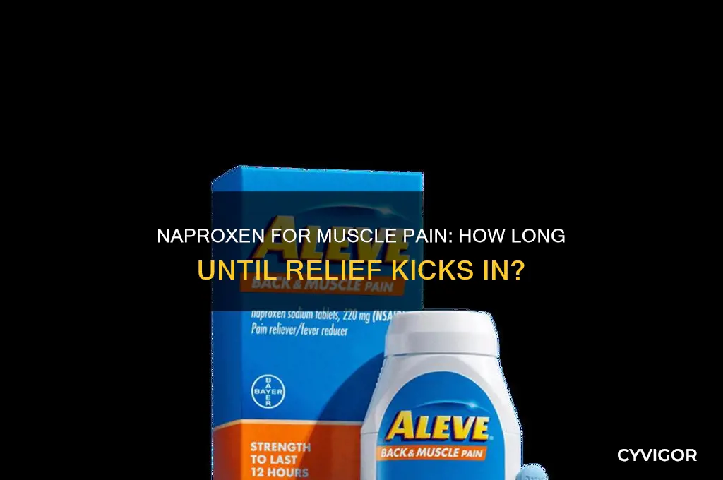 how long does naproxen take to work for muscle pain