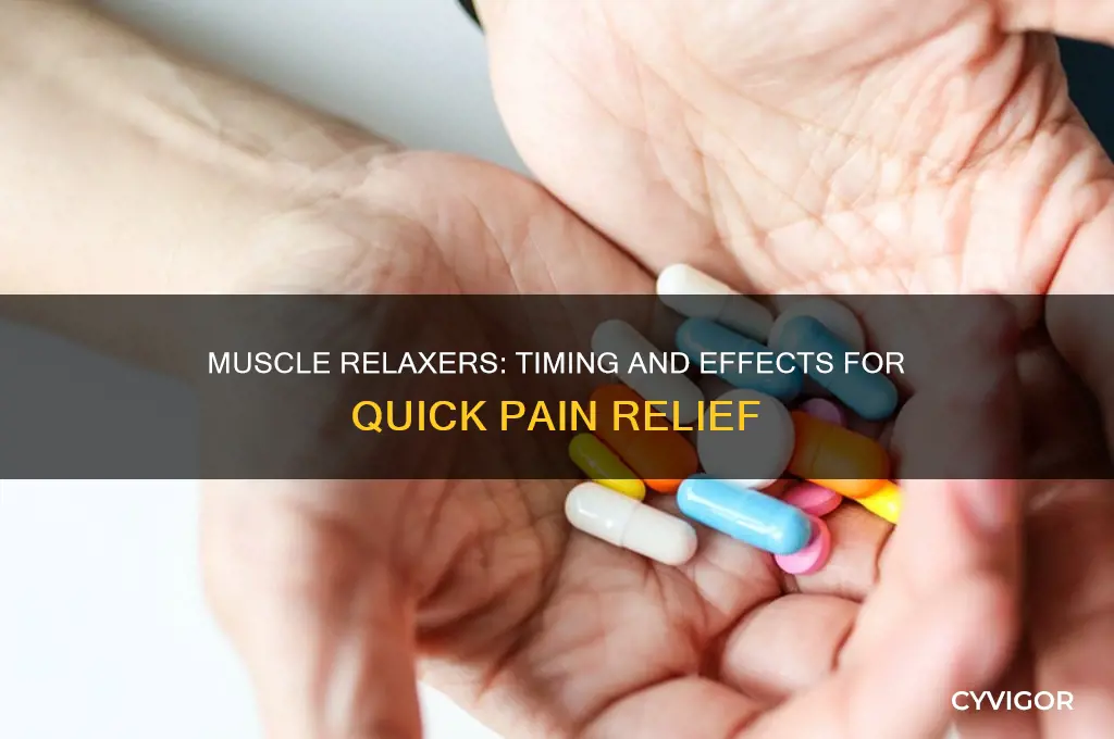 how long for muscle relaxers to kick in