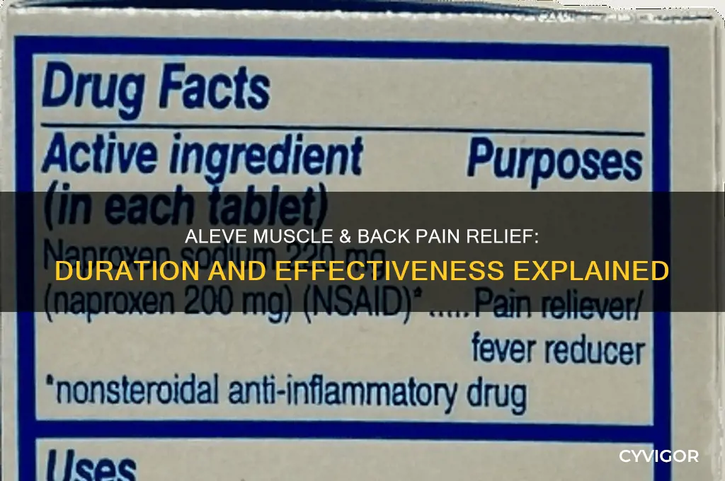 how long is aleve muscle and back pain last