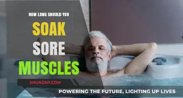 Soothing Sore Muscles: Optimal Soaking Time for Faster Recovery