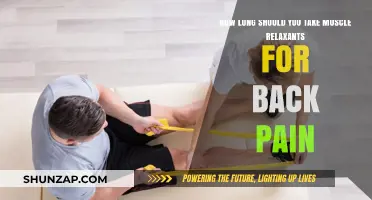 Muscle Relaxants for Back Pain: Optimal Duration and Safety Tips