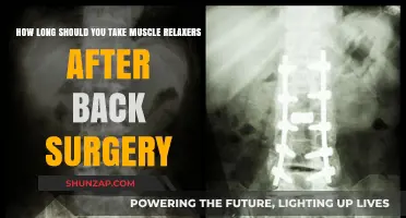 Post-Back Surgery Recovery: Optimal Duration for Muscle Relaxers Use