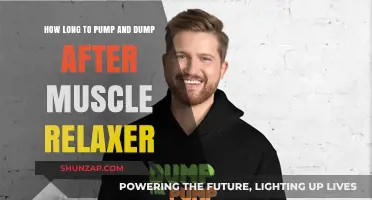 Pump and Dump Guidelines After Muscle Relaxers: Timing and Safety Tips