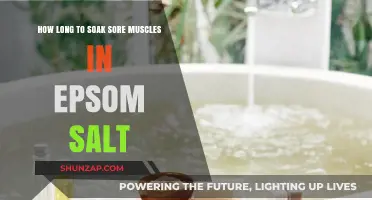 Soothing Sore Muscles: Optimal Epsom Salt Soak Duration Guide