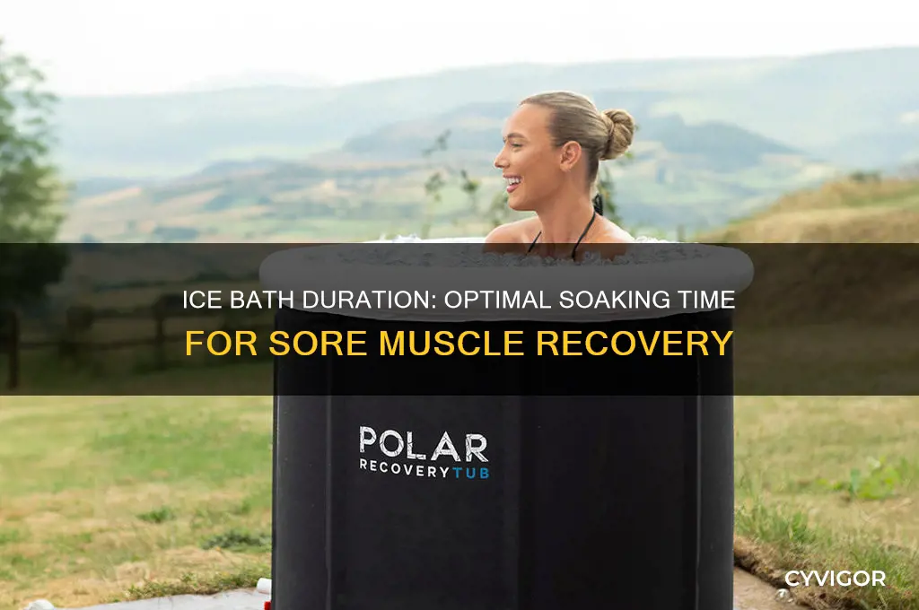 how long to soak sore muscles in ice water