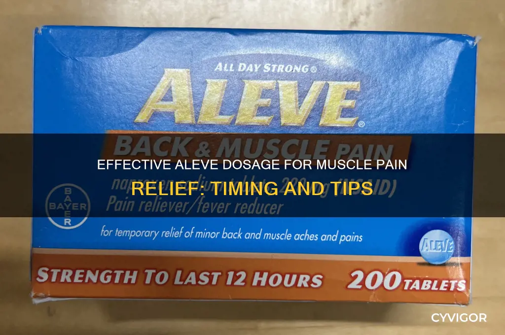 how long to take aleve for muscle pain