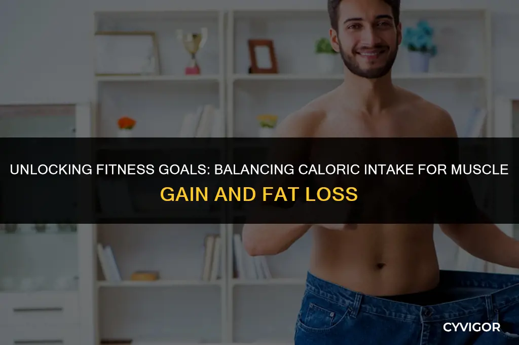 how many calories to build muscle and lose fat