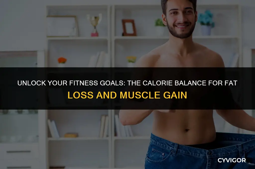 how many calories to burn fat and build muscle