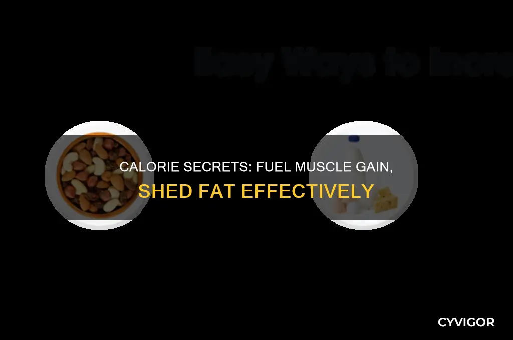 how many calories to eat to gain muscle lose weight