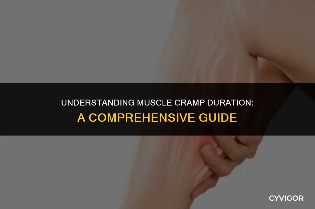 how many days do muscle cramps last