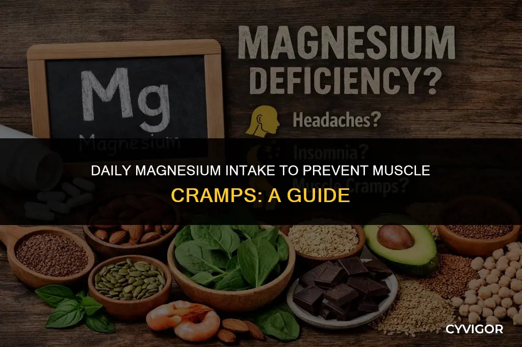 how many mg of magnesium a day muscle cramps