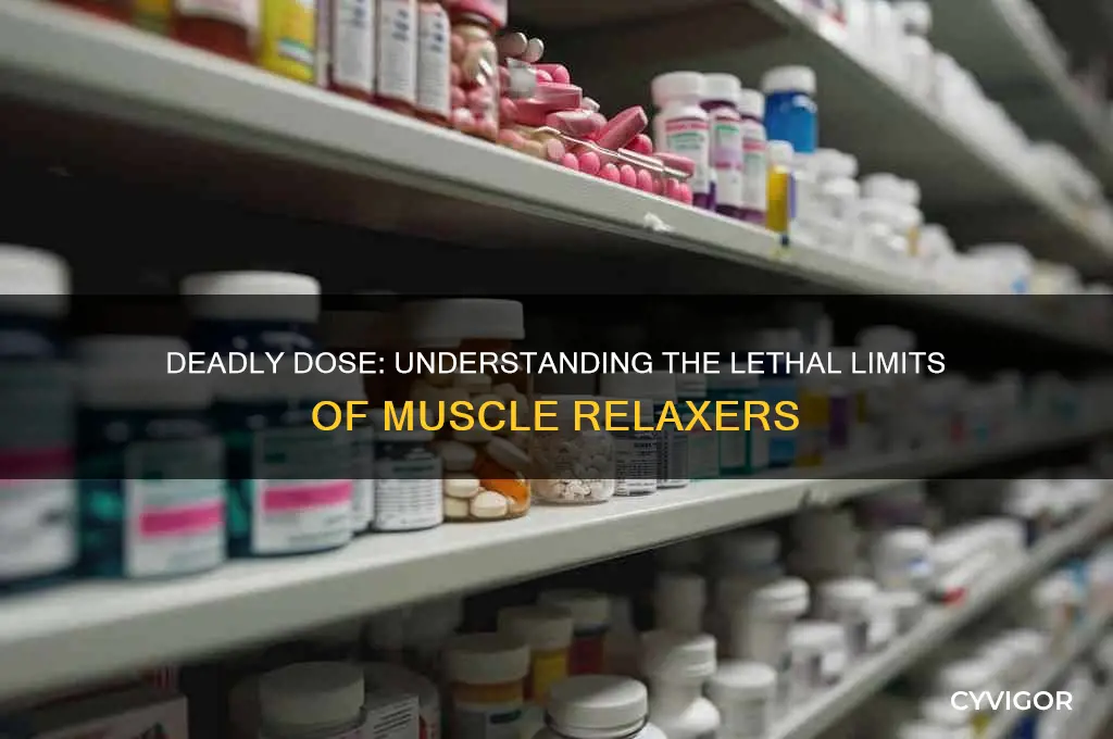 how many mg of muscle relaxers to die